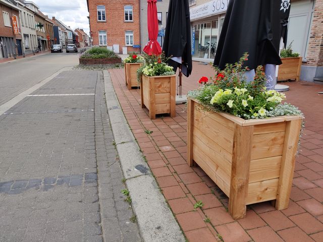 Houten plantenbakken op maat