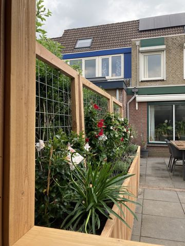 Houten plantenbakken