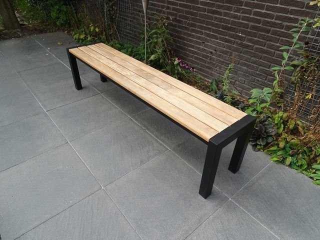 Luxe tuinbank van hout TW Breda Tuinwaardig